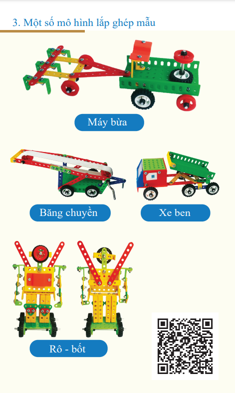 Bộ lắp ghép mô hình kĩ thuật lớp 4+5