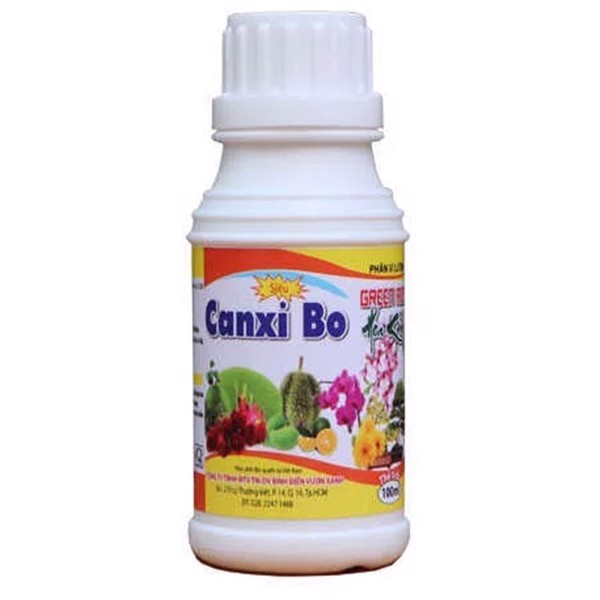 Phân bón vi lượng CANXI BO cho các loại cây trồng chống rụng trái - hư rễ - quăn lá và nứt trái Chai 100ml | Vạn Tín Store