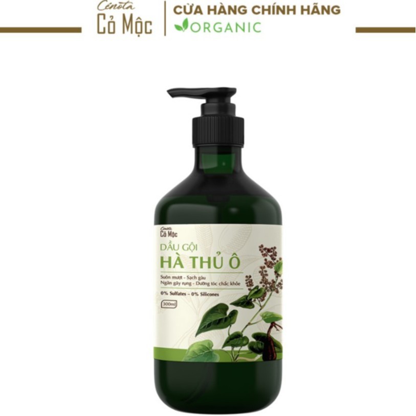 Dầu Gội Hà Thủ Ô Cenota Suôn Mượt, Sạch Gàu, Ngăn Gãy Rụng, Dưỡng Tóc Chắc Khỏe 300ML