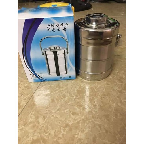 Cặp Lồng Inox 3 tầng Dung Tích 2 Lít