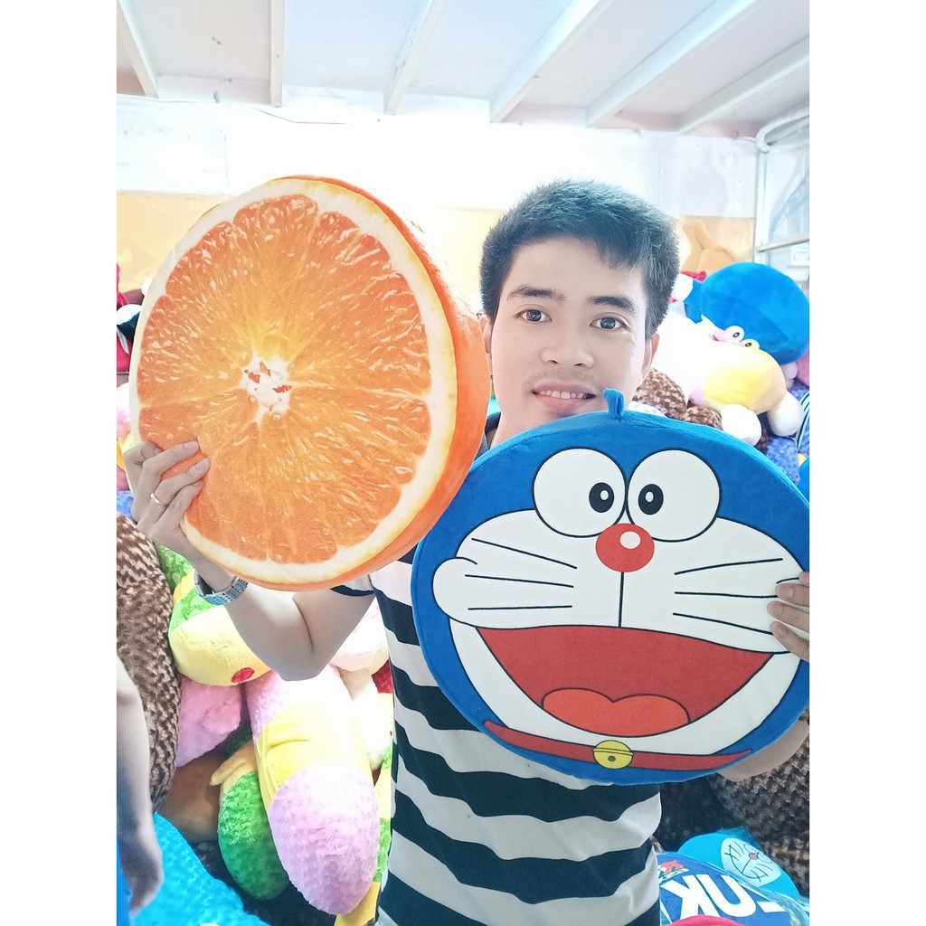 ĐỆM NGỒI IN TRÁI CÂY 3D