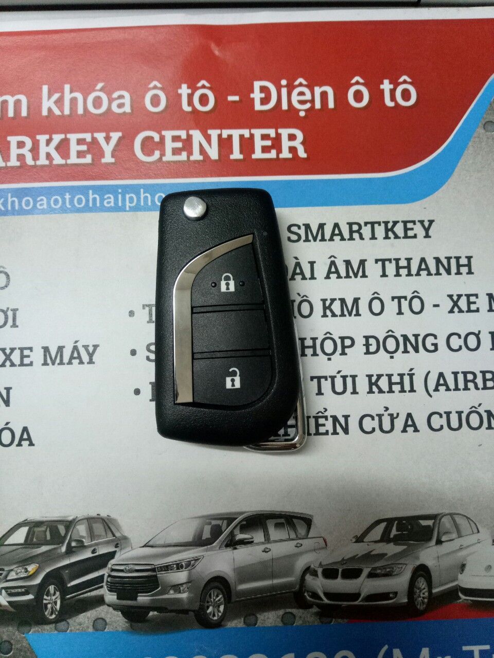 Chìa khóa độ gập Vios, Yaris 2014-2017