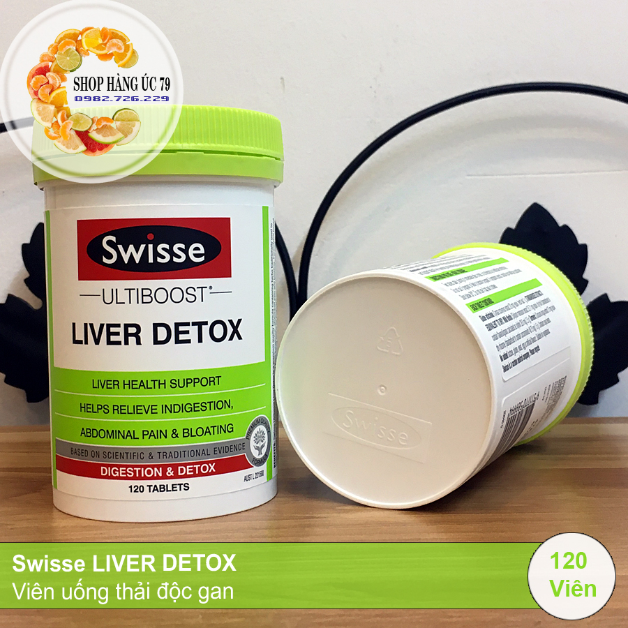 Swisse LIVER DETOX - Viên uống thải độc gan