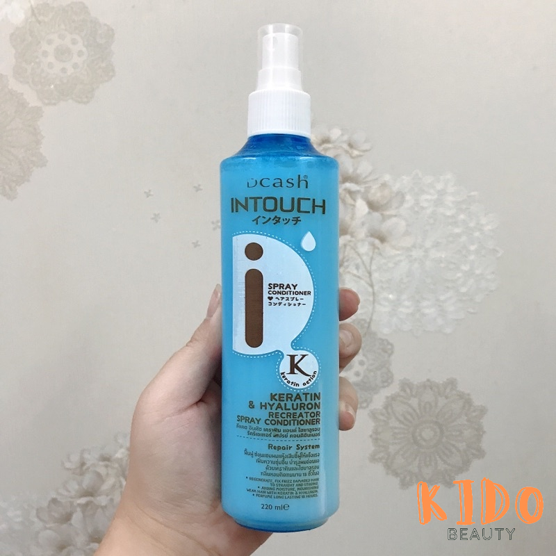 DCASH INTOUCH Keratin & Hyaluron | Vitamin E Perfecting | Defender Leave On 220ml
