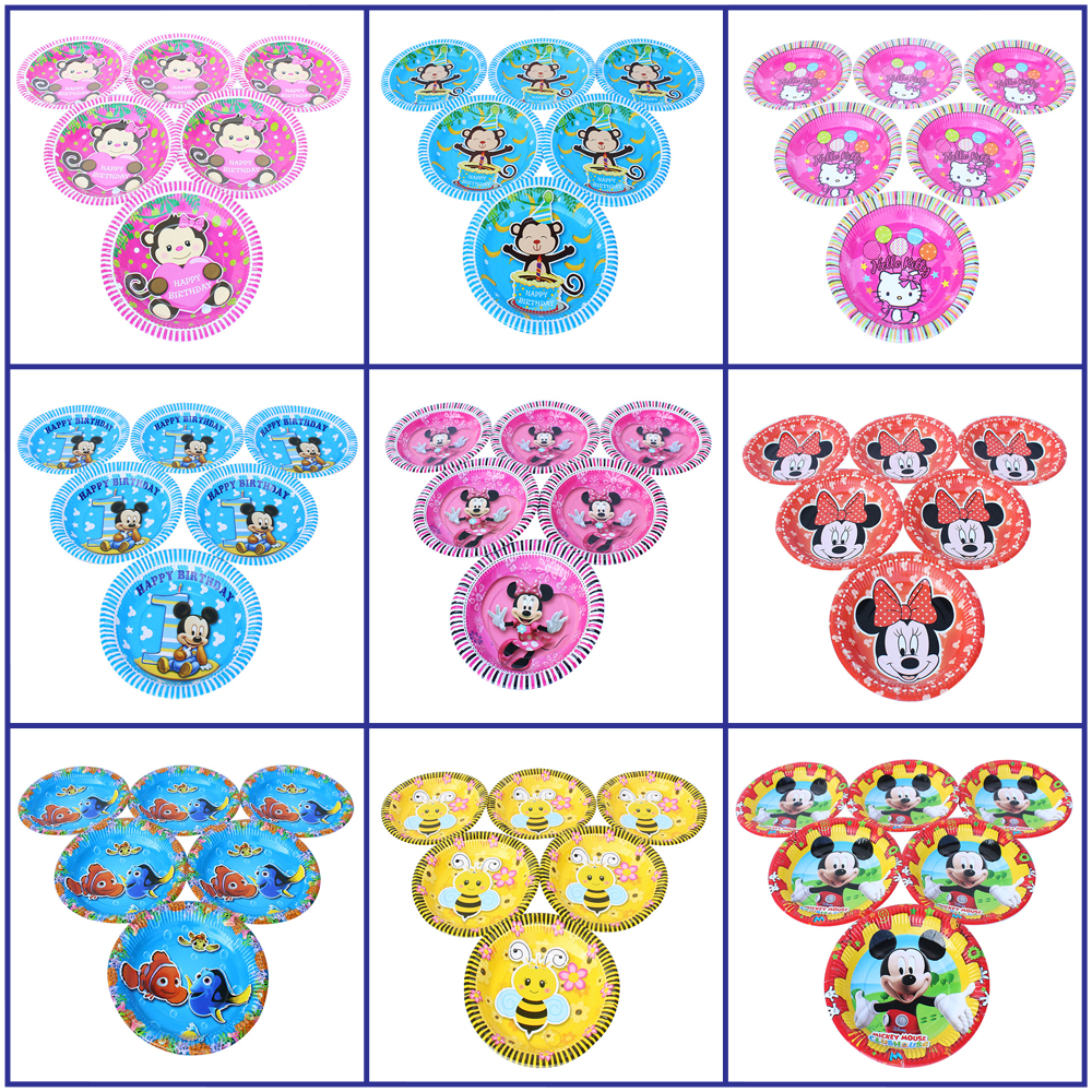 [HCM]Set 6 Dĩa Giấy Sinh Nhật Đĩa Giấy Sinh Nhật