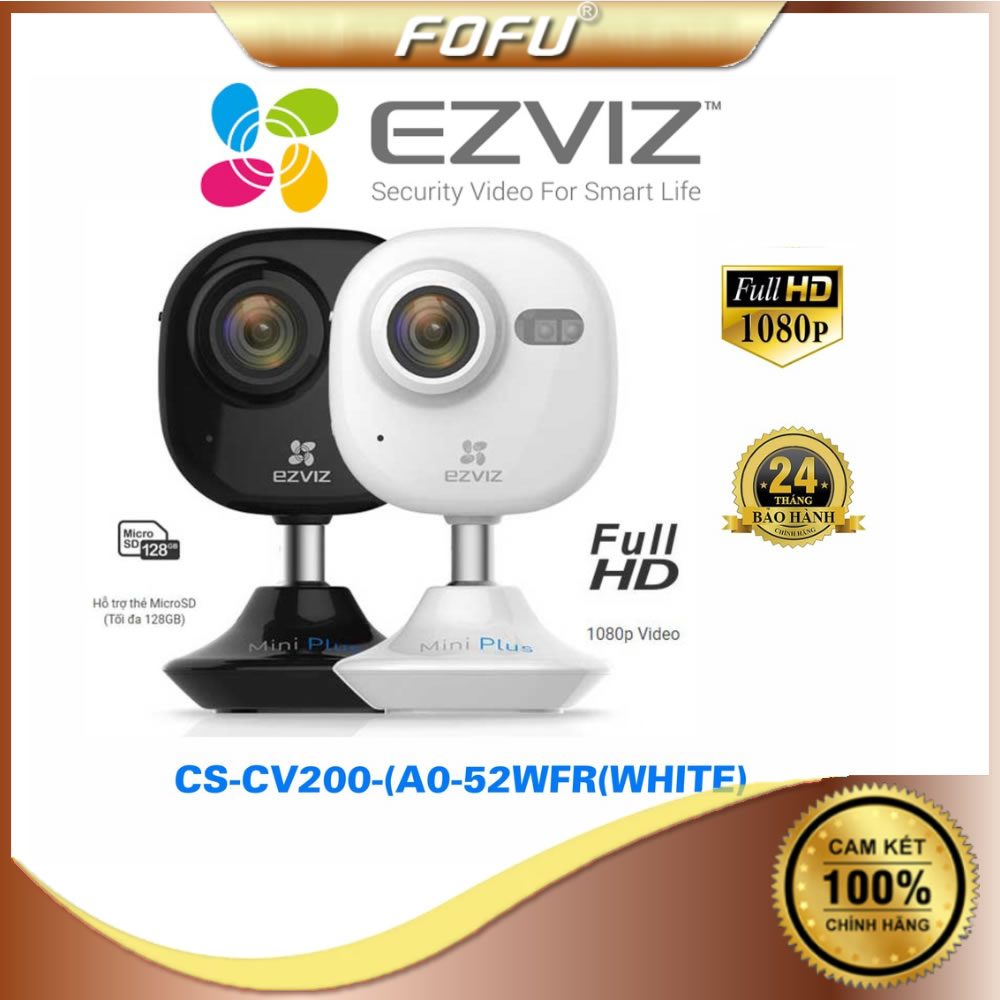 Camera IP Wifi đa năng 720P/1080P 2.0mp chống ngược sáng EZVIZ mã CS-CV200-(A0-52WFR(White) - Bảo hành 24 tháng