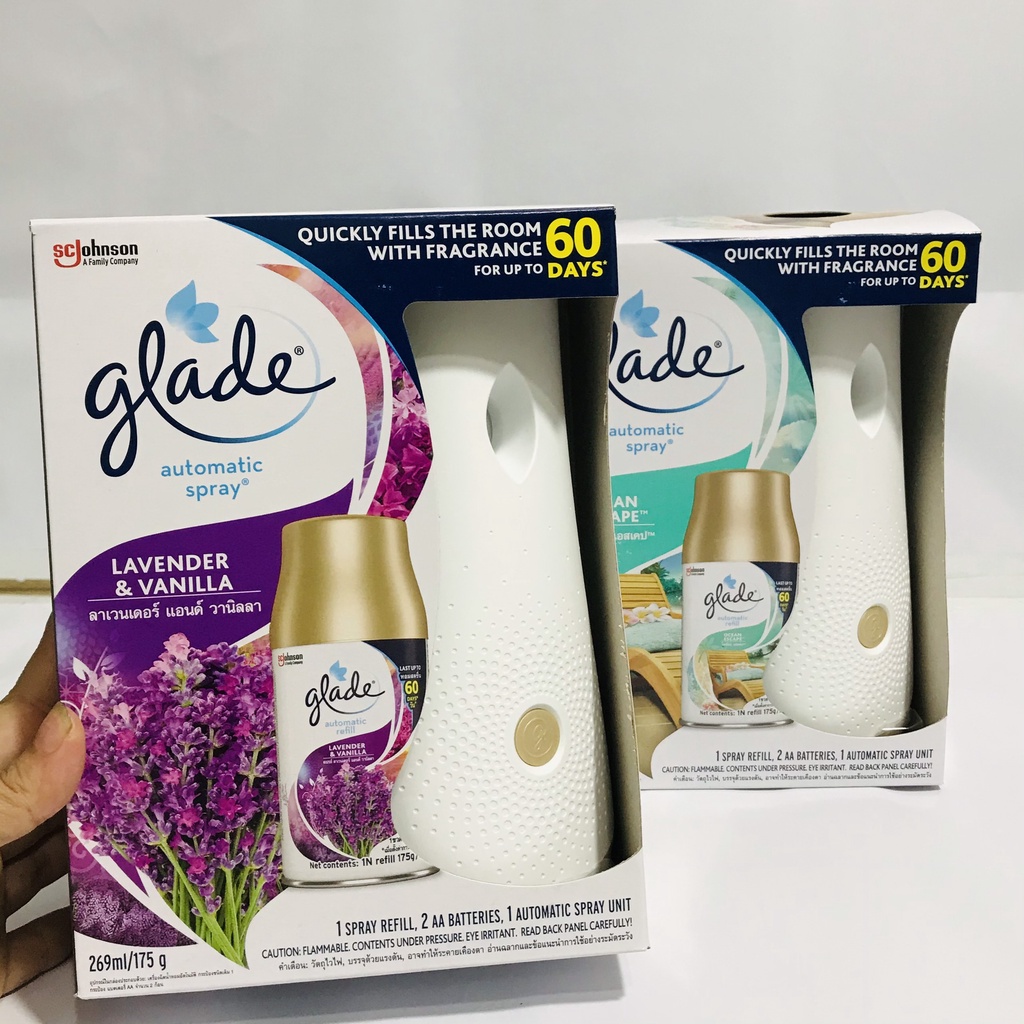 Máy Xịt Phòng Tự Động GLADE 3in1 (có thể chọn mùi hương)