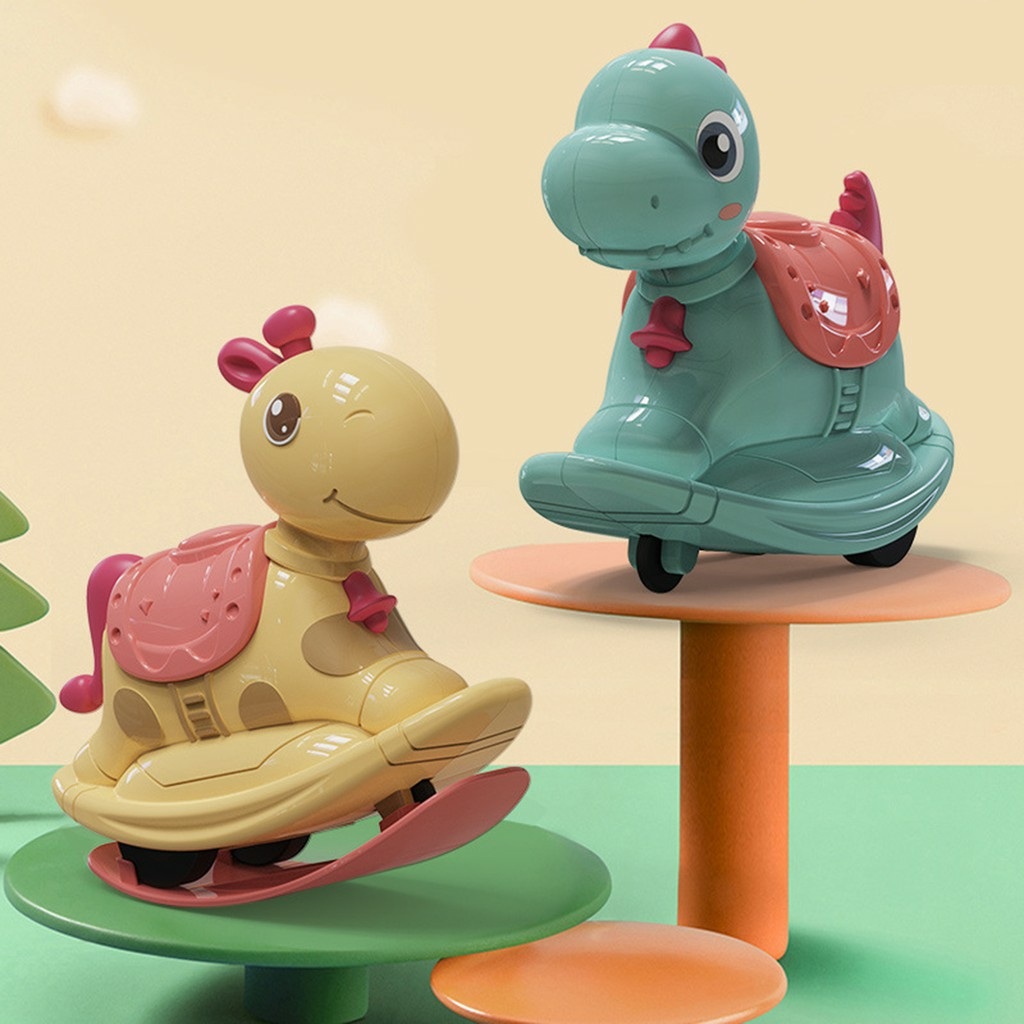 Đồ Chơi Xe Ngựa Bập Bênh Và Chạy Cót 2in1 Cho Bé