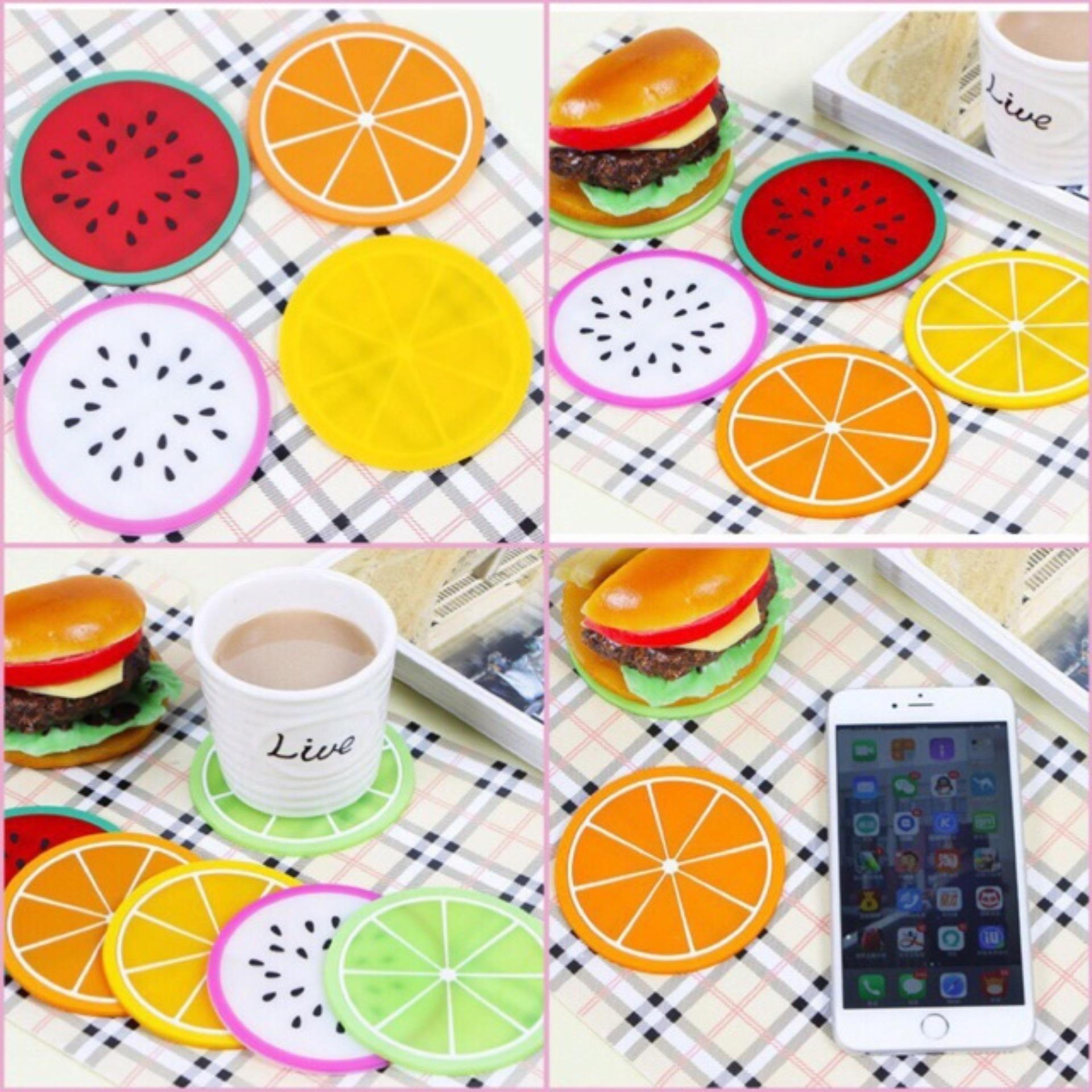Miếng lót cốc Silicon hình trái cây