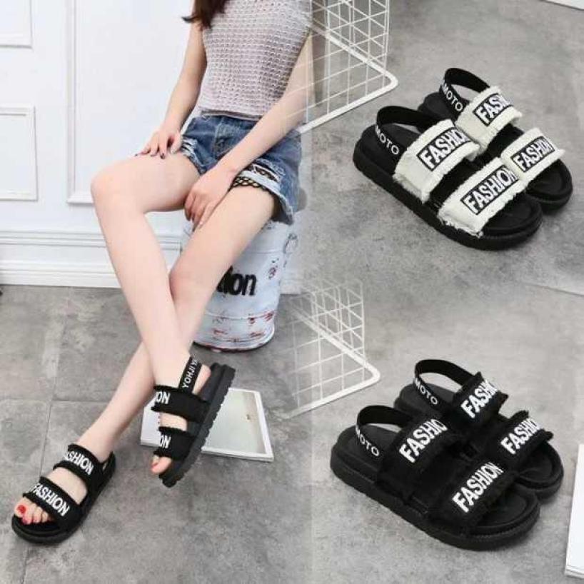 Xăng đan nữ học sinh Bi Shop chất liệu vải mềm êm chân, đế cao su tổng hợp, kiểu dáng thời trang giá rẻ