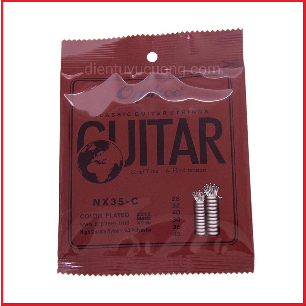 [HCM]Bộ 6 Dây Đàn Guitar Classic Orphee NX35-C