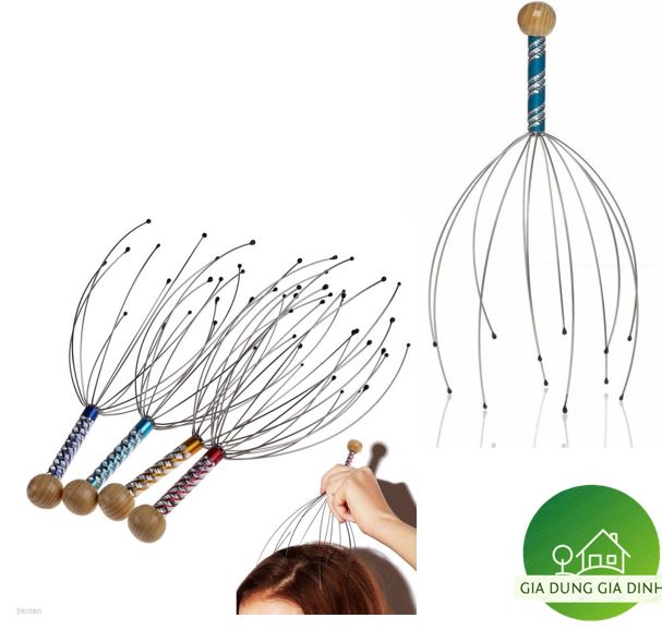 Cây massage đầu thư giãn bạch tuộc, cây matxa
