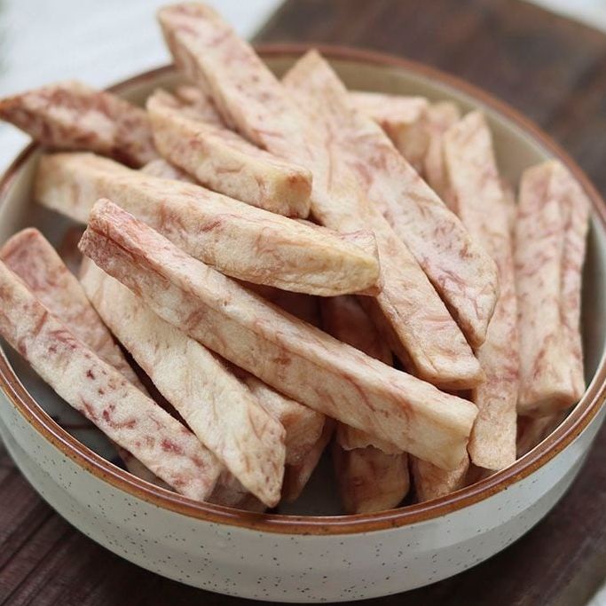 Khoai môn sấy cọng giòn (có video) {Khối lượng tịnh, không tính bao bì}