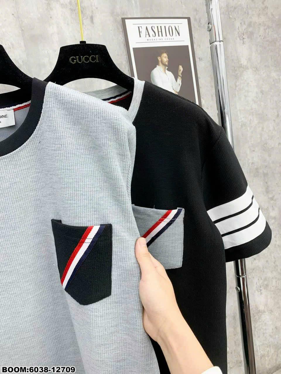 Bộ quần áo nam cổ tròn in chữ chất cotton siêu đẹp bh25