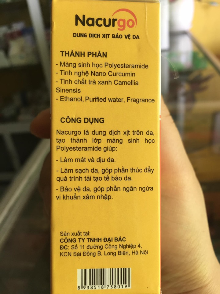 NACURGO XỊT VẾT THƯƠNG 100 LẦN XỊT