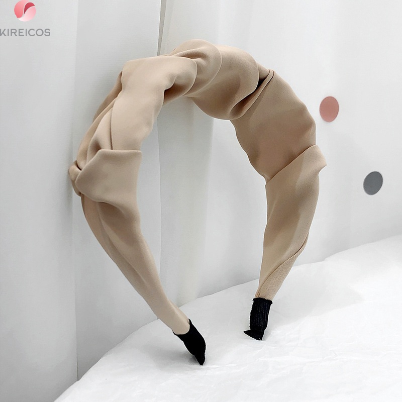 Băng Đô Cài Tóc Vải Lụa Xếp Li Siêu Xinh