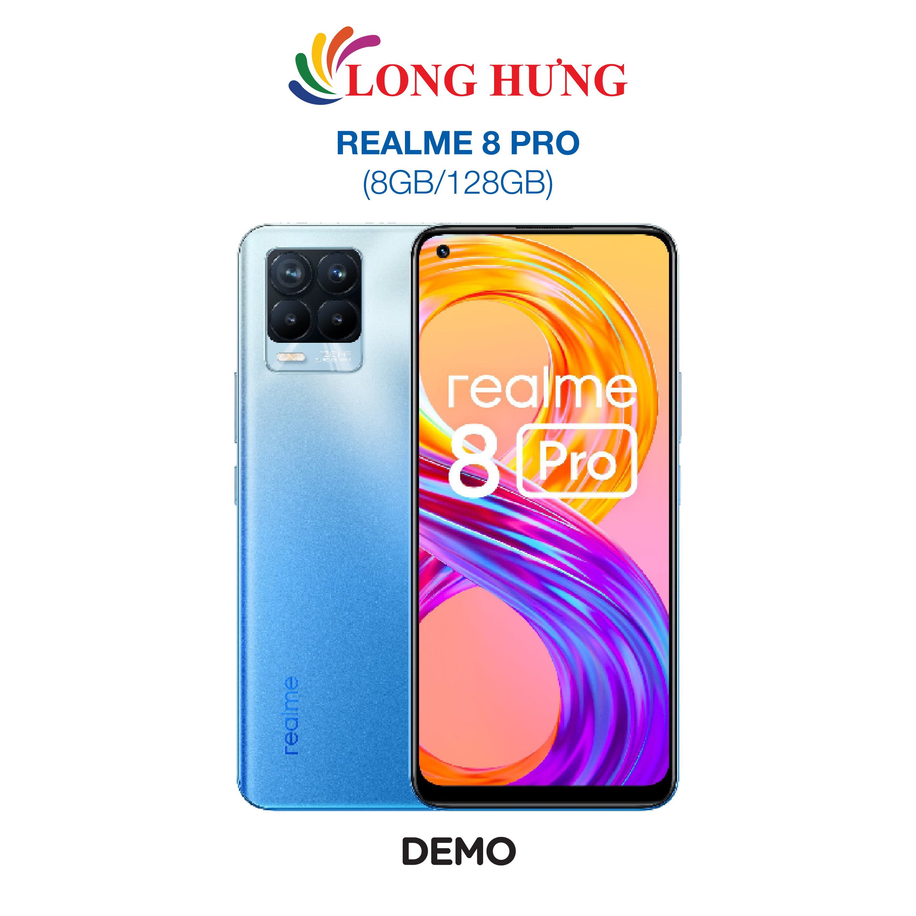 Điện thoại Realme 8 Pro (8GB/128GB) - Hàng chính hãng - Màn hình 6.4inch AMOLED FHD+ bộ 4 Camera sau Pin 4500mAh