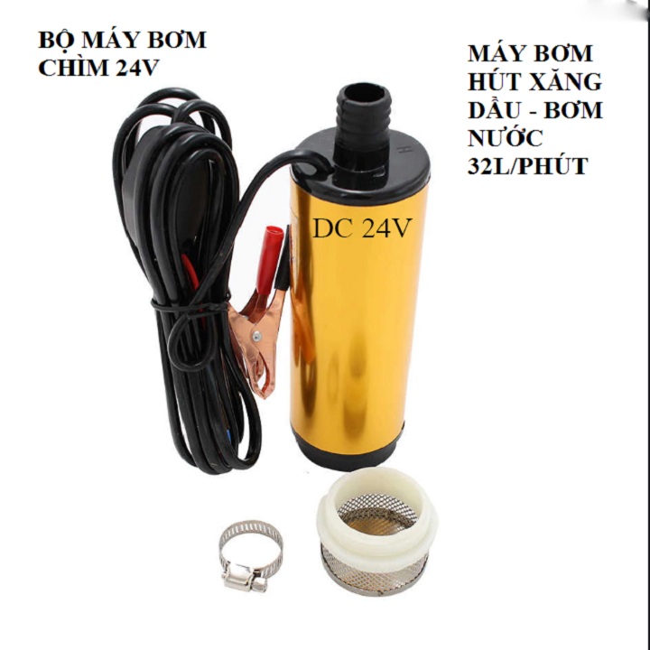 bơm chìm hút xăng dầu 24v - 30l/phút