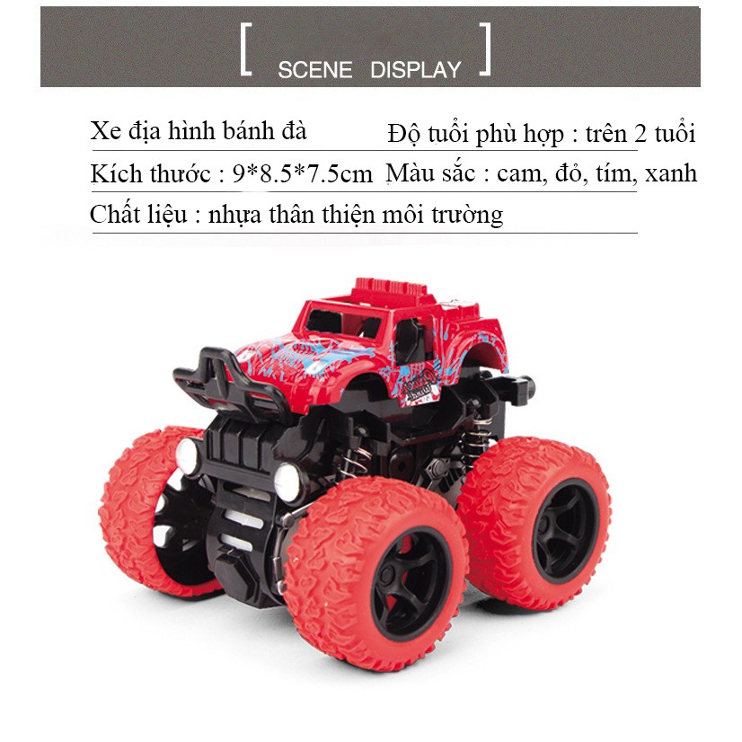 Xe dây cót địa hình 4 bánh mini cho bé