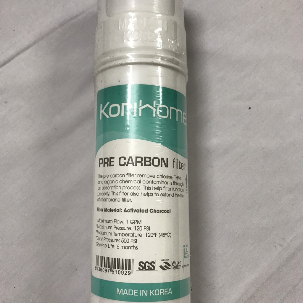 Pre Carbon Filter Element 10" U Type - Korihome
