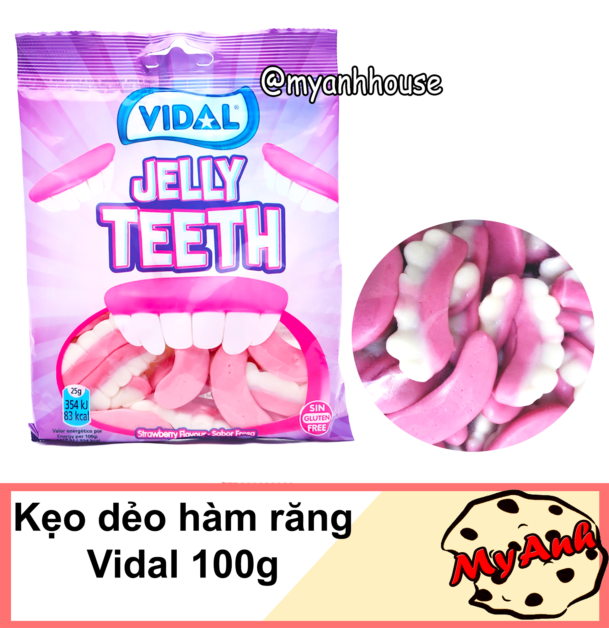 (TRÁI CÂY) KẸO DẺO VIDAL 100G DATE T12/2020
