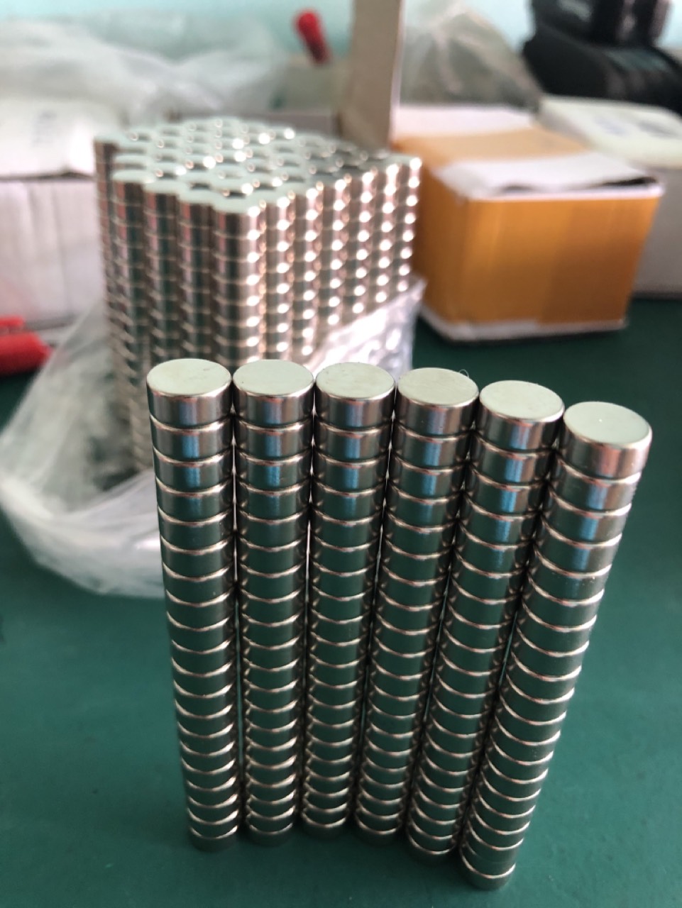 Bộ 20 nam châm viên tròn 10x5mm