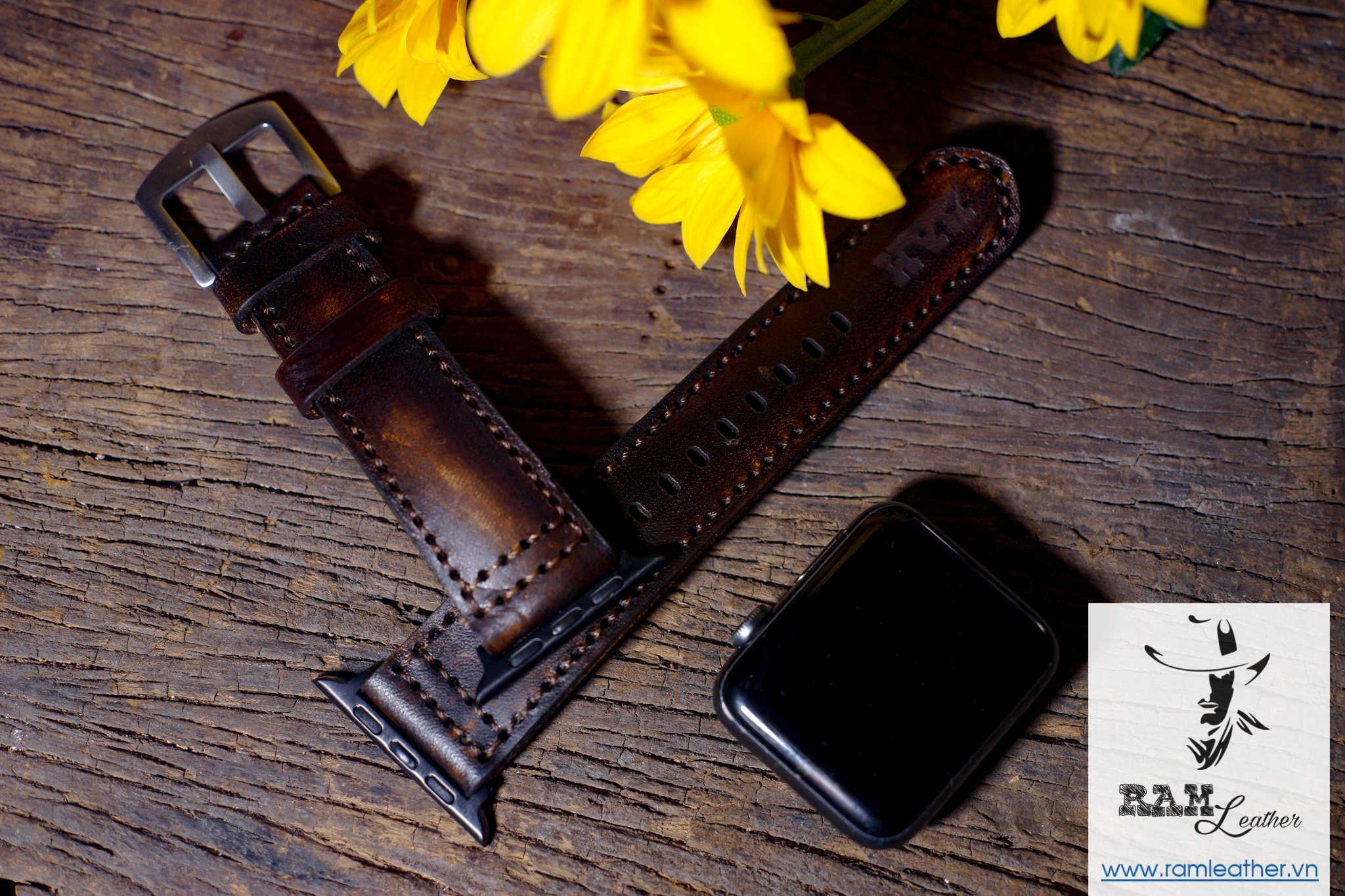 WATCH STRAPS DOUBLE COW LEATHER REAL