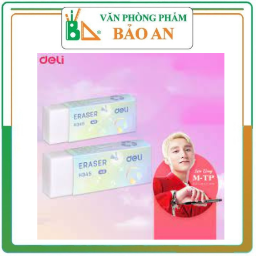 COMBO 2 Tẩy trắng Deli H345 4B ,Được làm bằngcao su tự nhiên, dẻo dai, có độ đàn hồitốt ,phù hợp mọi lứa tuổi.