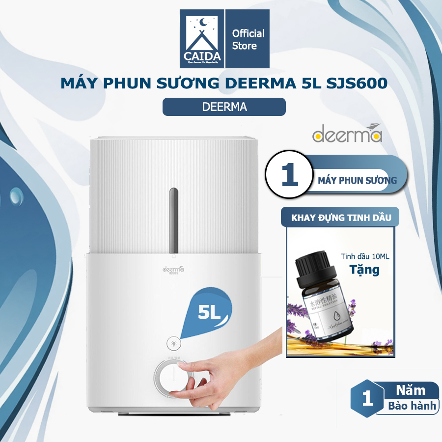 Deerma sjs600 oil diffuser mist 99.99% germicidal bacteria spray and humidifier 12 hours-12 months warranty