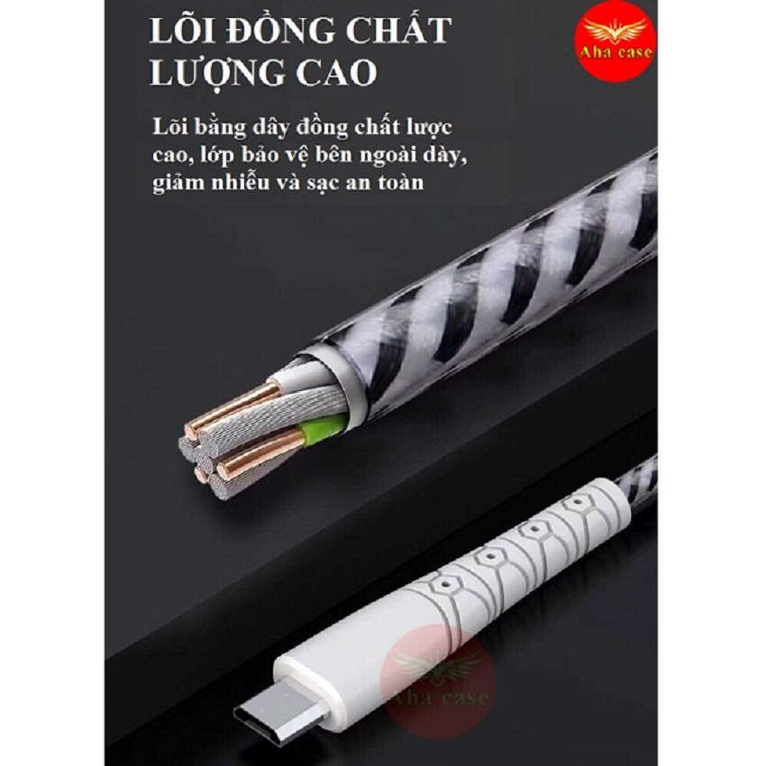 [Cáp Sạc Dù Chống Đứt] SIÊU BỀN -CHÍNH HÃNG SD M25 ✓Dây sạc Iphone Android Type C BH 12 Tháng 1 đổi 1