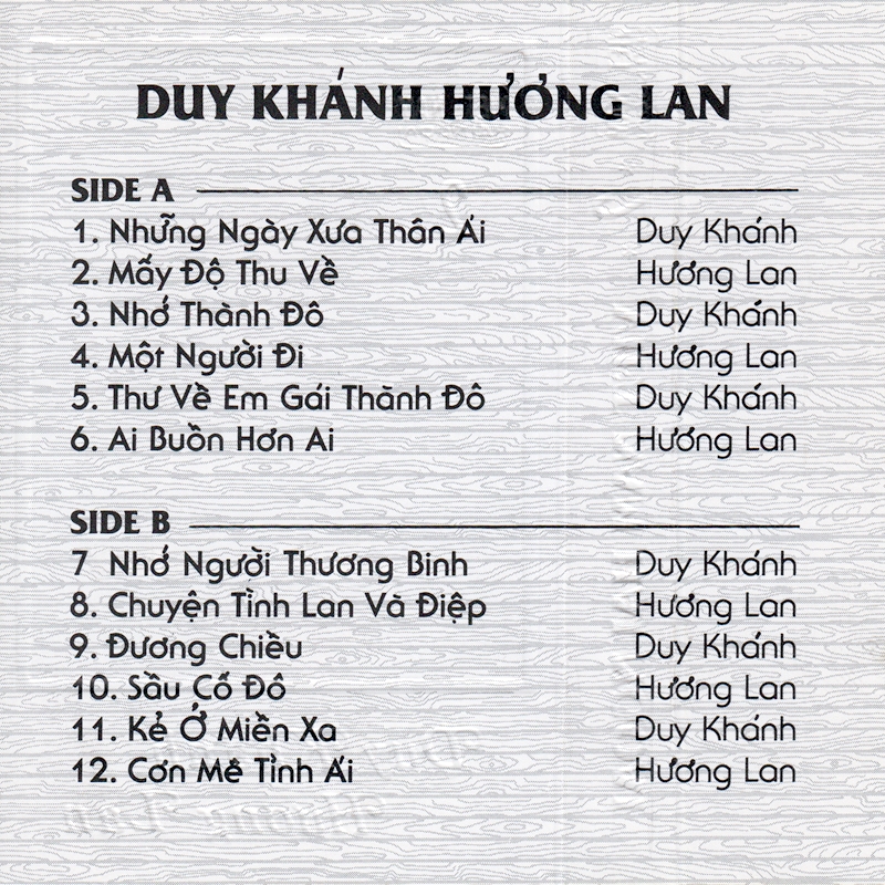 bộ 6 đĩa CD nhạc tiếng hat Duy Khánh 2 (nhạc trước 1975)