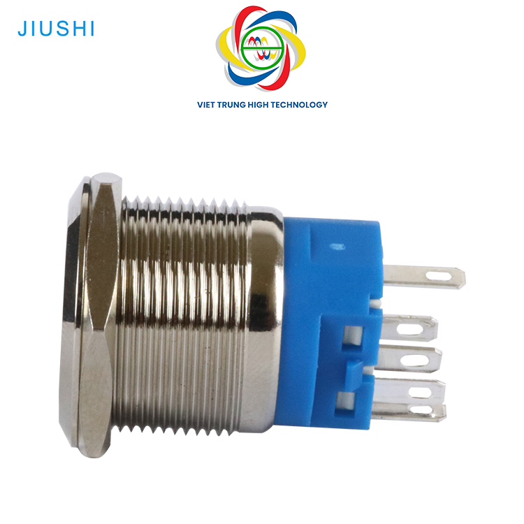 [JIUSHI] Nút Ấn Kim Loại Con Trỏ Lên(ʌ) Xuống(v) Trái() Phải() Ø22 Có Đèn LED 24V Chống Nước| Nút Nhấn Nhả| Công Tắc Tạm Thời (chưa bao gồm chân đế)
