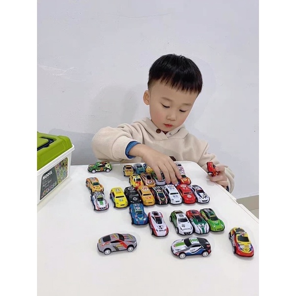 [SET 30 XE TẶNG KÈM THÙNG  ]Ô TÔ ĐỒ CHƠI MINI KÈM HỘP CHO BÉ