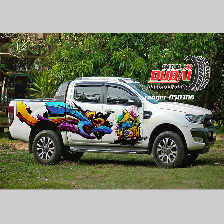 Tem dán sườn xe ford ranger