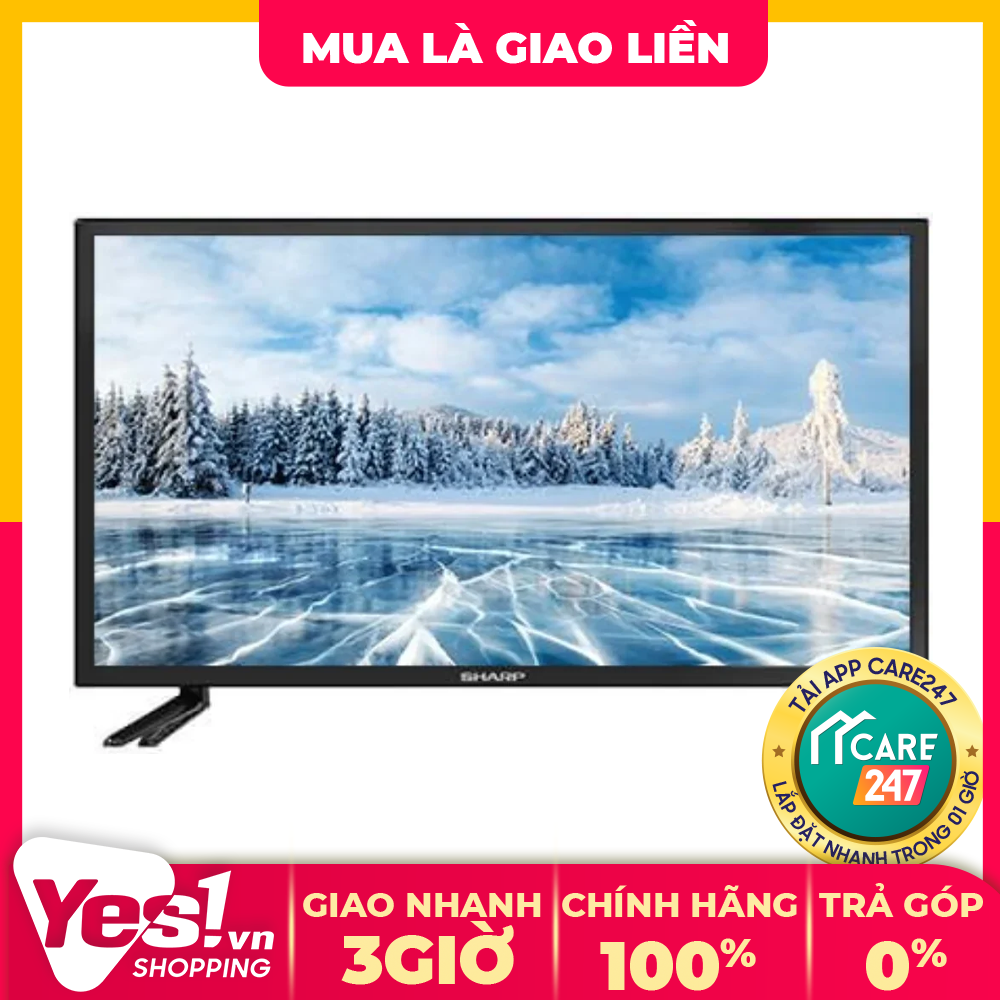 Android tivi sharp 32 inch 2t-c32de2x - bảo hành chính hãng - voucher 10% lên đến 800k