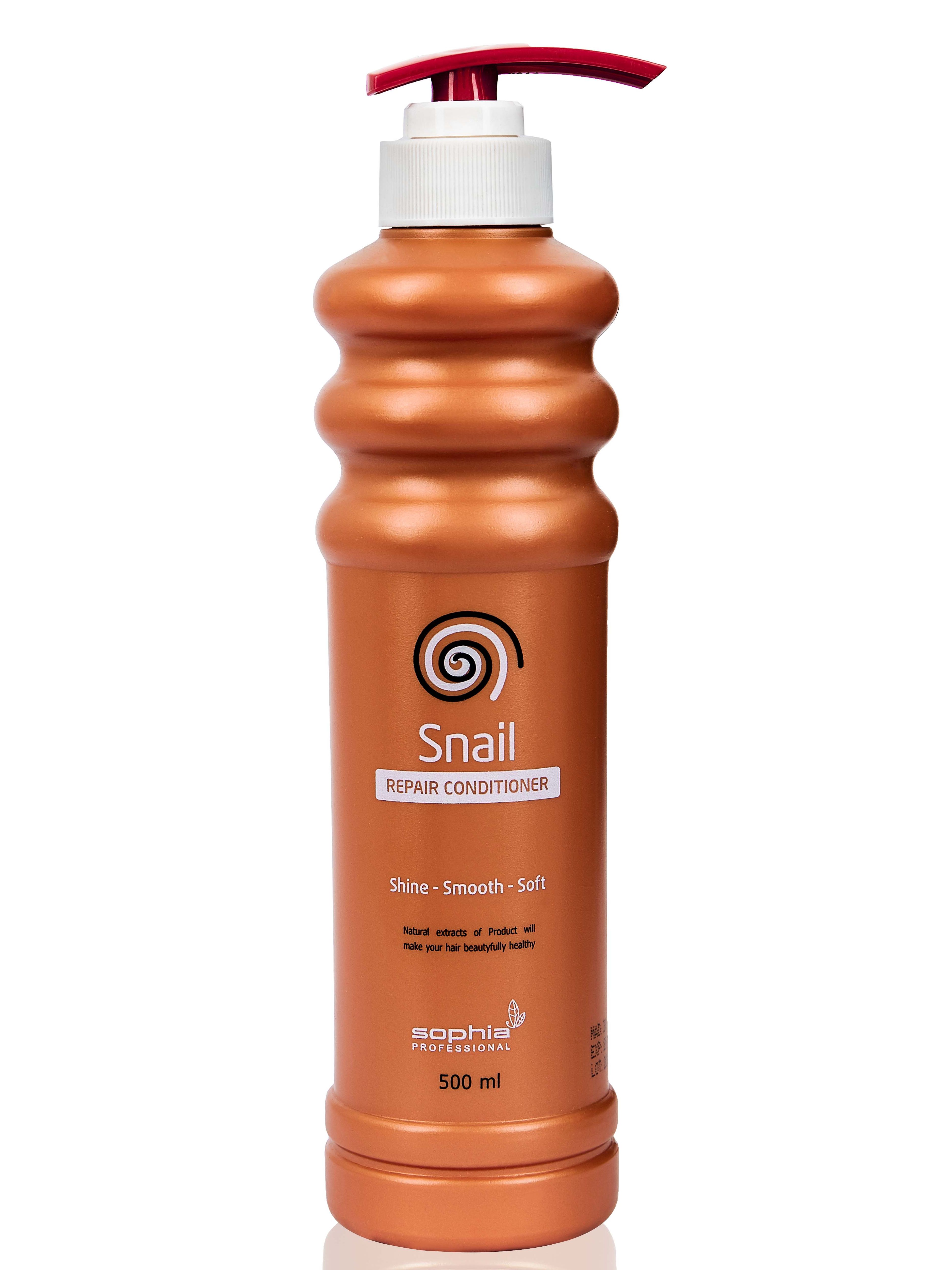 Cặp dầu gội xả Snail thơm mượt hương nước hoa phục hồi tóc khô xơ hư tổn Sophia Snail Repair Shampoo