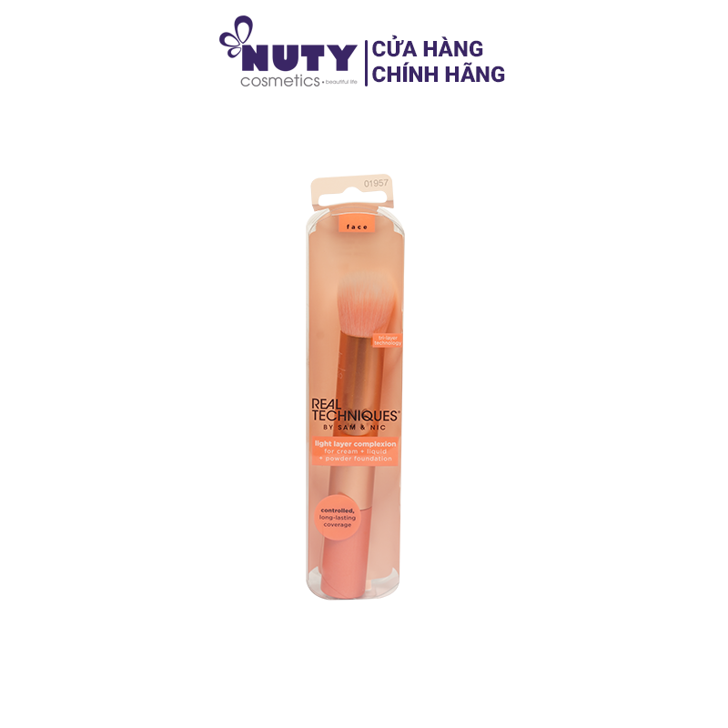 Cọ tán nền & che khuyết điểm real techniques rt 220 light layer complexion