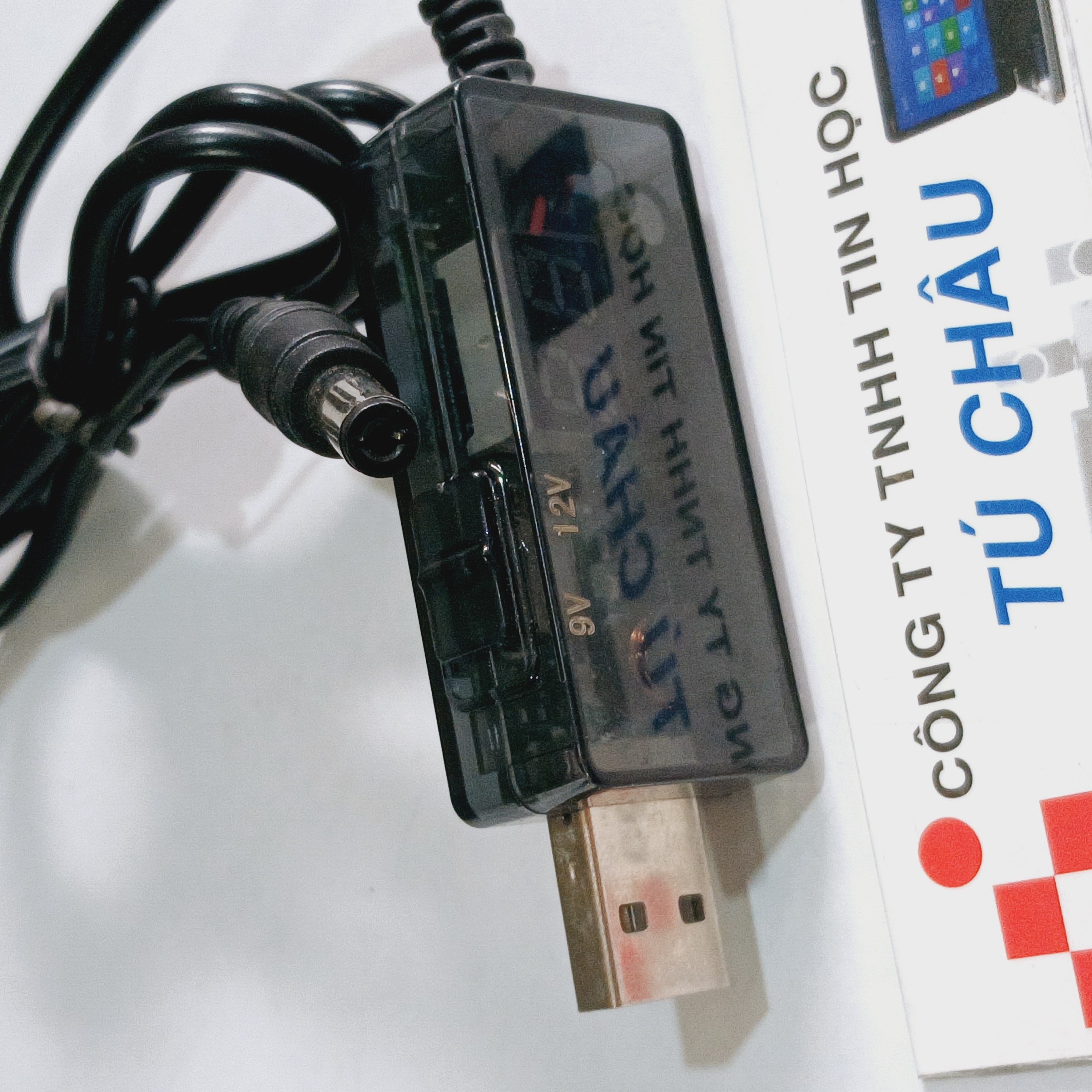 Cáp nguồn USB: USB ra 9V / USB ra 12V (Công tắc chuyển 9V hoặc 12V - Có đèn led)