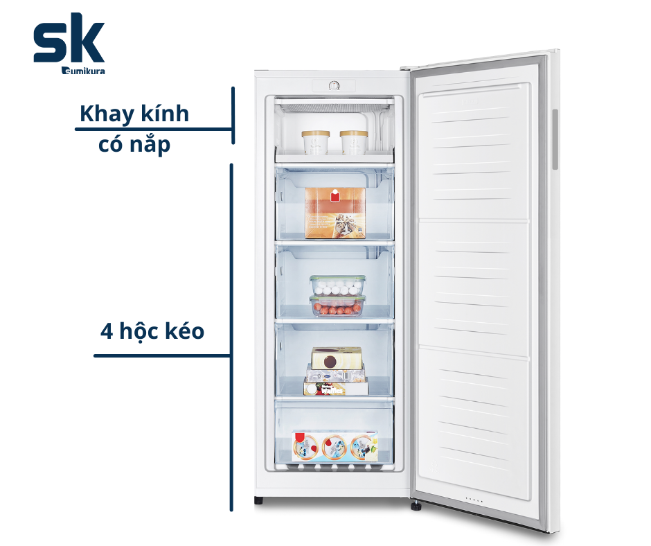 Tủ Đông Đứng 155 Lít SK SumikuraSKFU-155(HS.A)