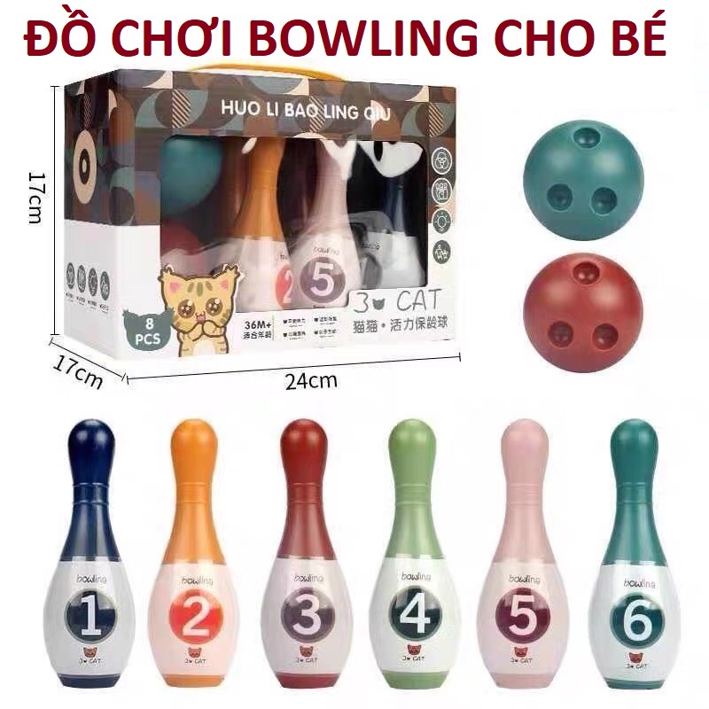 Hộp đồ chơi Bowling vận động cho bé