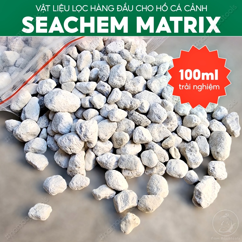 Vật liệu lọc Seachem MATRIX [100mL] | Vật liệu lọc cao cấp của Mỹ cho bể cá cảnh, thủy sinh