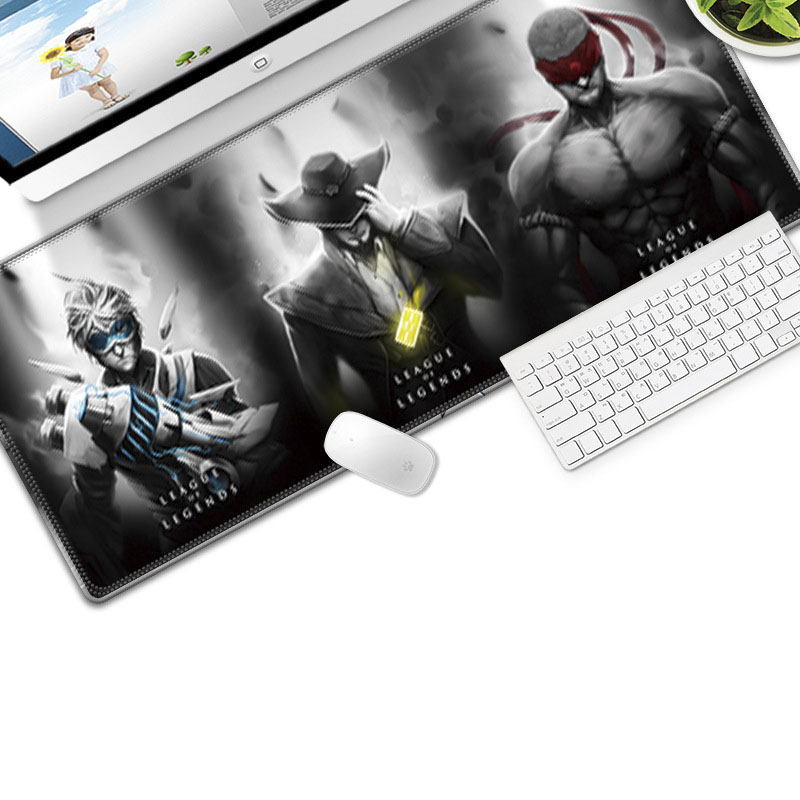 Mousepad game of legend and other cartoon games large size 70x30 thick 3mm cool and beautiful 3mm mouse mat