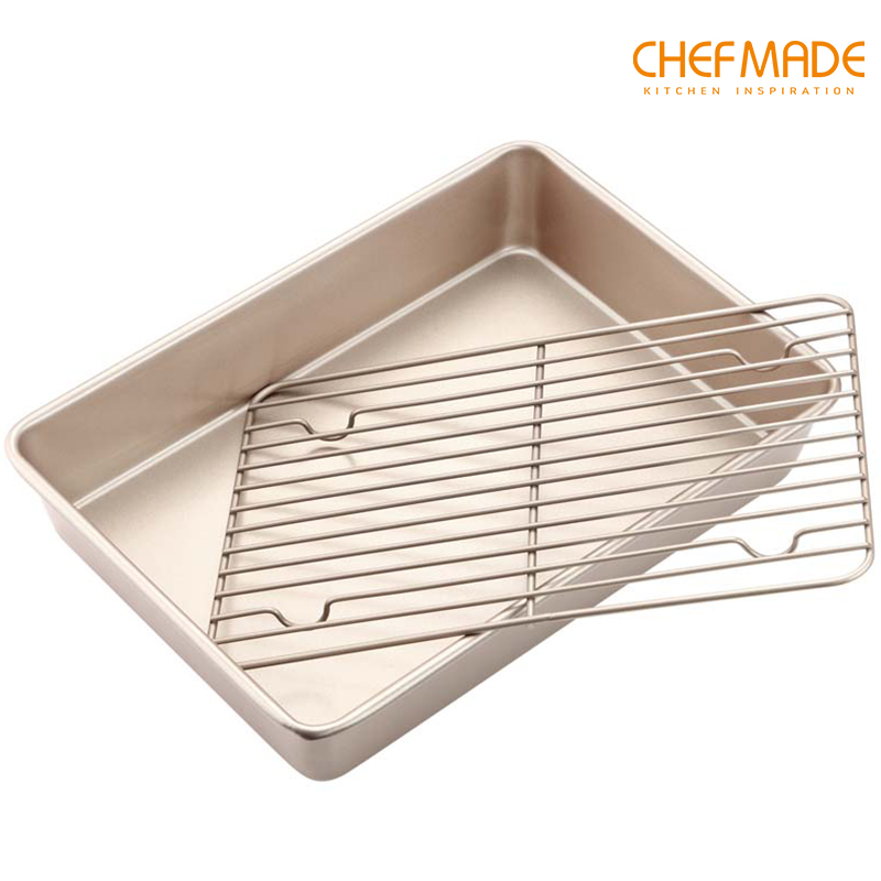 Chảo nướng chefmade với giá phẳng Chảo Nướng dễ lau chùi không dính wk9266