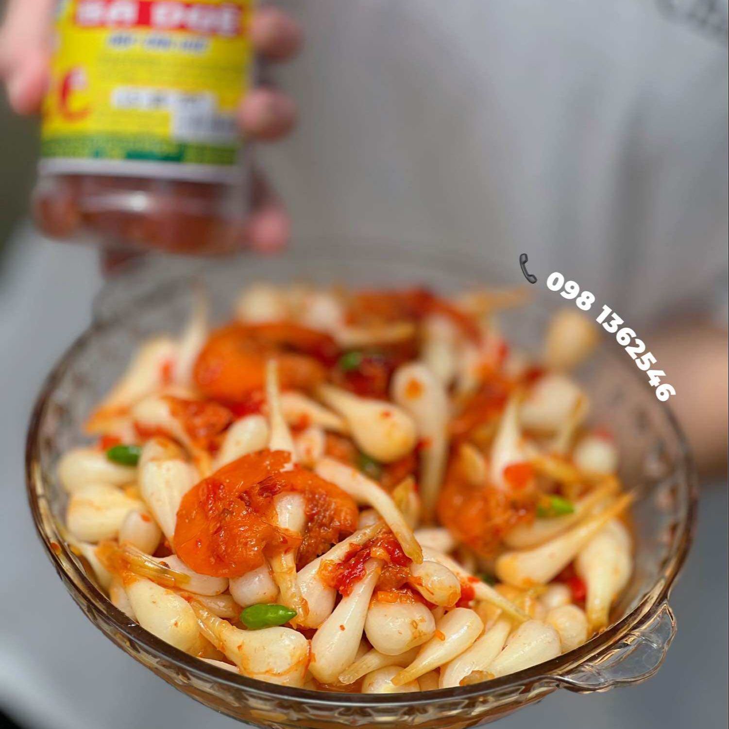 Mắm Tôm Chua trộn Củ Kiệu hũ 500g