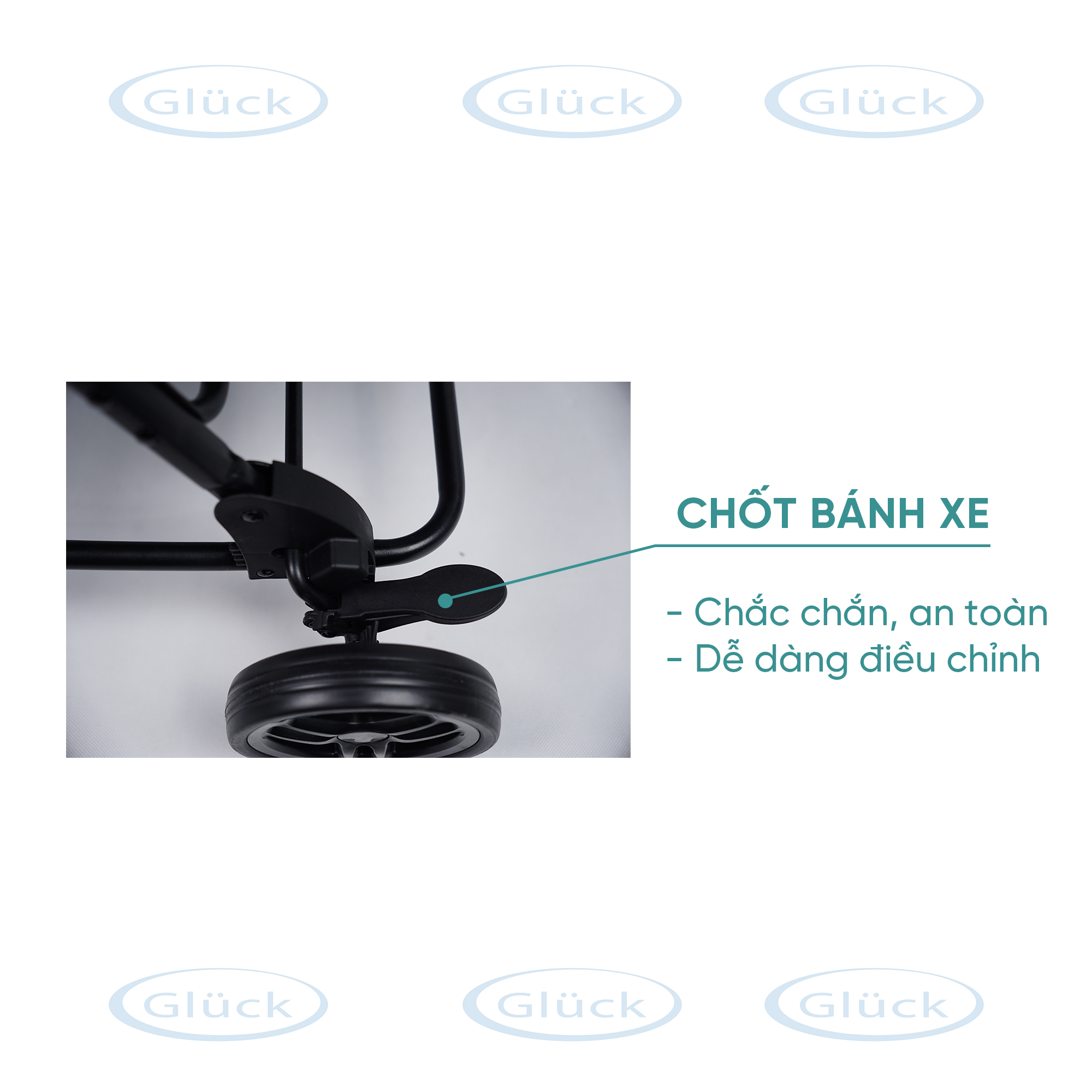 Xe Đẩy Hai Chiều Bập Bênh GLUCK BABY C9 - Chất lượng tiêu chuẩn Châu Âu an toàn cho trẻ sơ sinh đến 5 tuổi