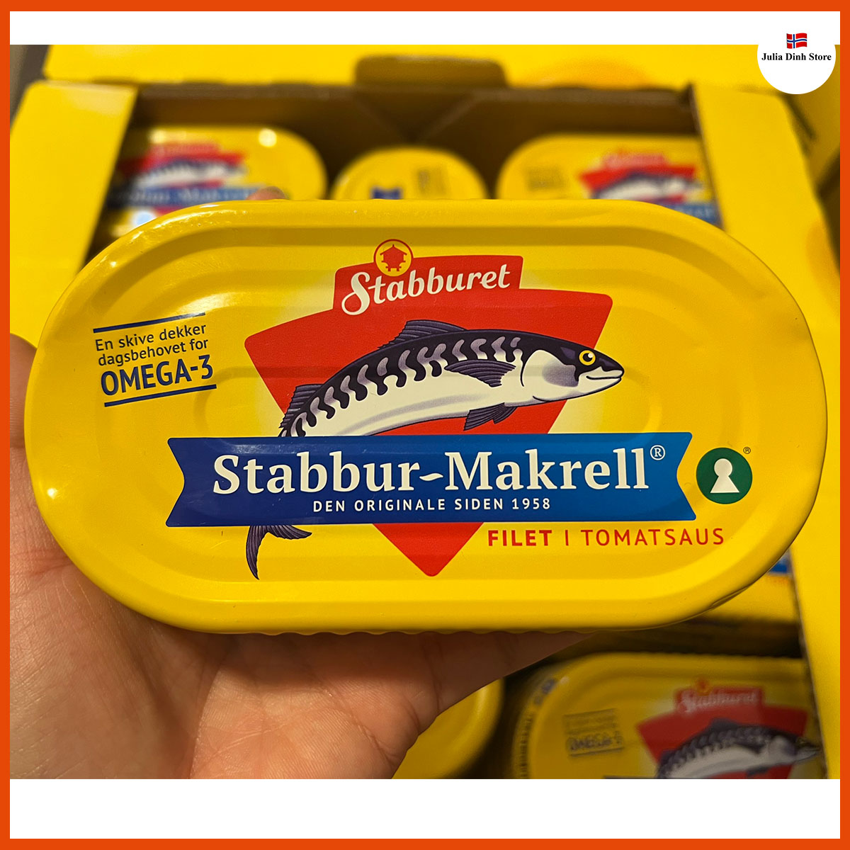 Cá thu sốt cà STABBUR-MAKRELL Omega 3 170gram