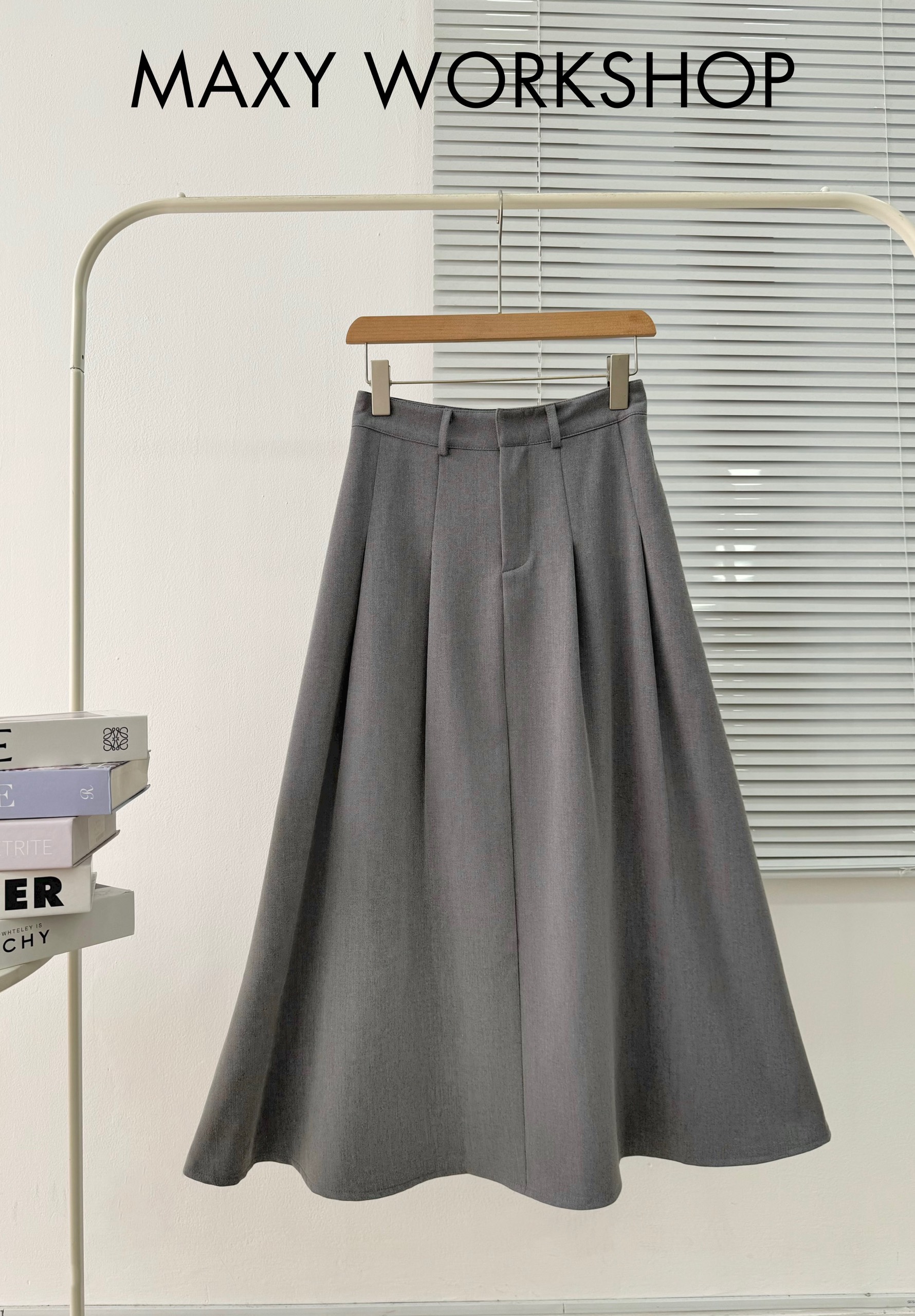 Chân váy dáng xòe xếp ly Long Pleated Skirt Maxy Workshop