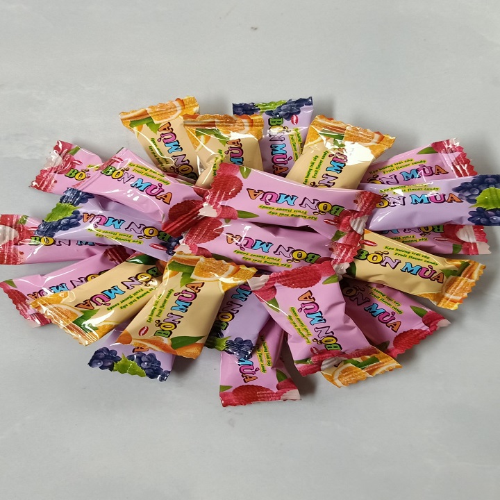 3 bịch kẹo trái cây bốn mùa 90g LD