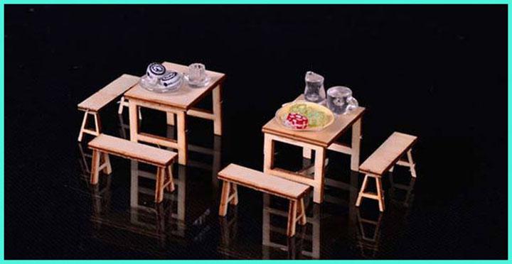 [HCM]Mô hình nhà gỗ tự ráp Tiệm Bánh phố cổ