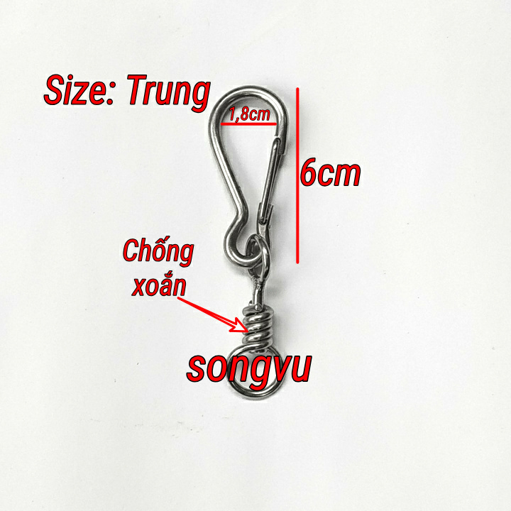 Móc xích chó inox các cỡ